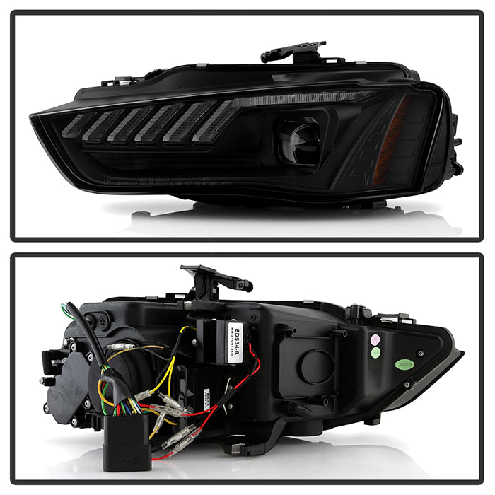 Spyder 13-16 Audi A4/S4 HID Model Only Projector Headlights - Black PRO-YD-AA413HIDSI-BK 5088338
