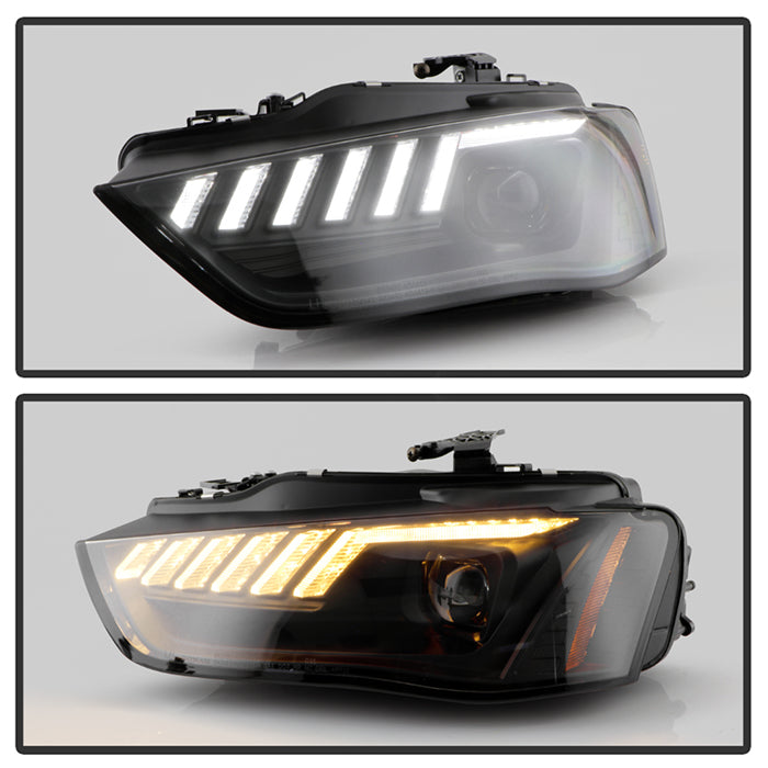 Spyder 13-16 Audi A4/S4 HID Model Only Projector Headlights - Black PRO-YD-AA413HIDSI-BK 5088338