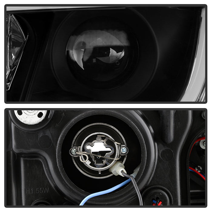 Spyder Audi A6 02-04 Projector Headlights Halogen ModelLight Tube DRL Blk PRO-YD-ADA601-LTDRL-BK 5071873
