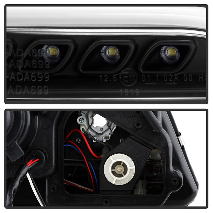Spyder Audi A6 02-04 Projector Headlights Halogen ModelLight Tube DRL Blk PRO-YD-ADA601-LTDRL-BK 5071873