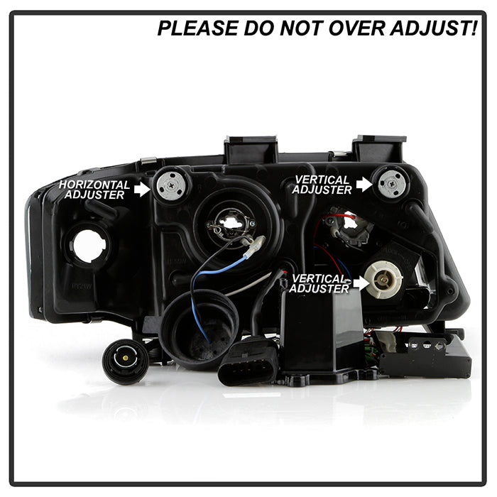 Spyder Audi A6 02-04 Projector Headlights Halogen ModelLight Tube DRL Blk PRO-YD-ADA601-LTDRL-BK 5071873