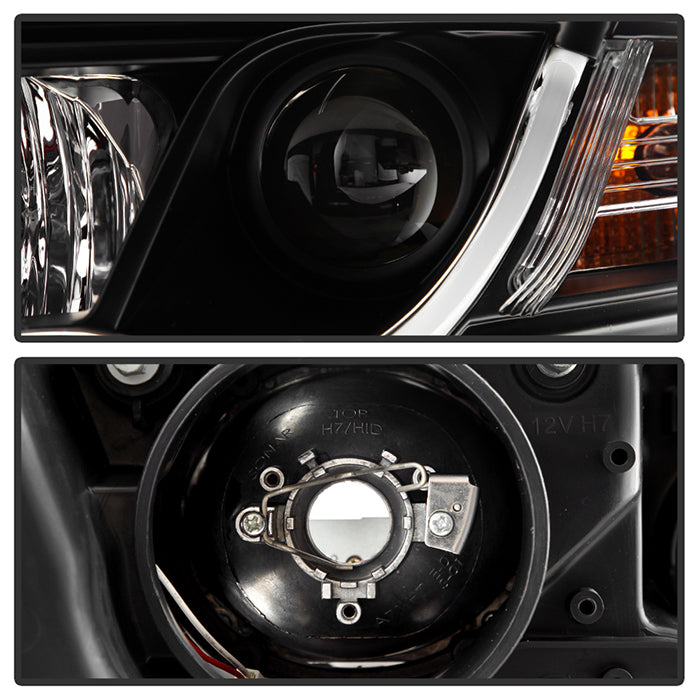 Spyder Audi A6 05-07 Projector Headlights Halogen Light Tube DRL Blk PRO-YD-ADA605-LTDRL-BK 5071903