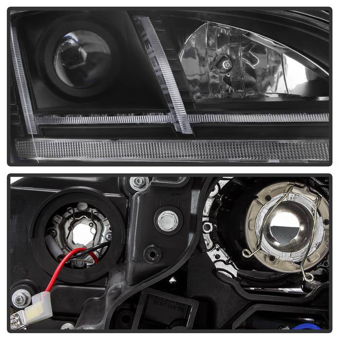 Spyder 08-15 Audi TT Halogen Projector Headlights w/Seq Turn Signal - Black (PRO-YD-ATT08-BK) 5085535