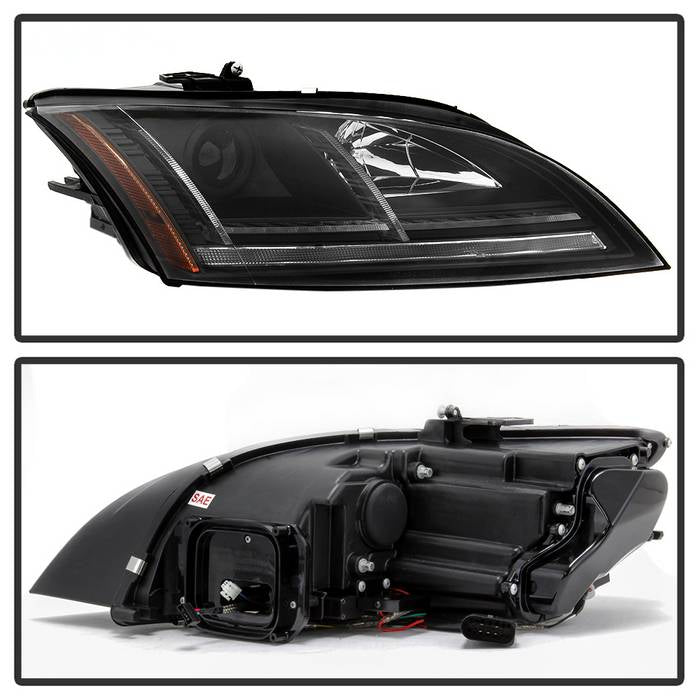 Spyder 08-15 Audi TT HID Xenon Projector Headlights w/Seq Turn Signal - Blk (PRO-YD-ATT08-HID-BK) 5085542