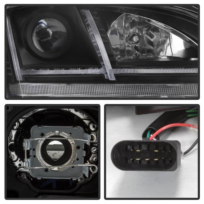 Spyder 08-15 Audi TT HID Xenon Projector Headlights w/Seq Turn Signal - Blk (PRO-YD-ATT08-HID-BK) 5085542