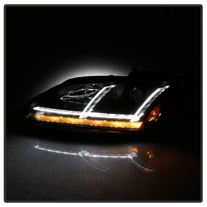 Spyder 08-15 Audi TT HID Xenon Projector Headlights w/Seq Turn Signal - Blk (PRO-YD-ATT08-HID-BK) 5085542