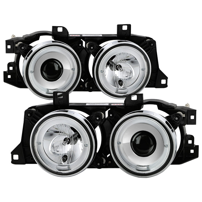 Spyder BMW E34 5-Series 89-94 Projector Headlights NO FIT 750 LED Halo Chrm PRO-YD-BMWE34-HL-C 5008732