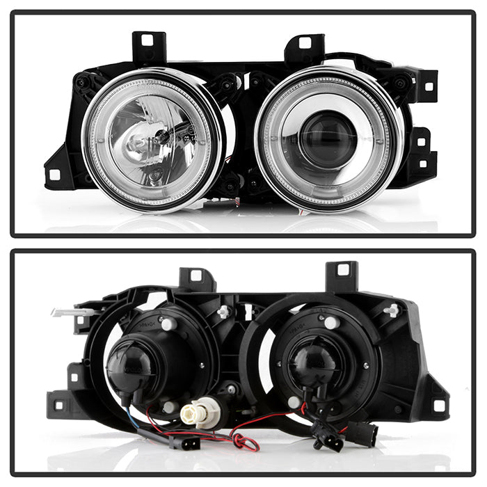 Spyder BMW E34 5-Series 89-94 Projector Headlights NO FIT 750 LED Halo Chrm PRO-YD-BMWE34-HL-C 5008732