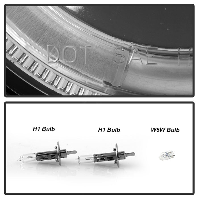 Spyder BMW E34 5-Series 89-94 Projector Headlights NO FIT 750 LED Halo Chrm PRO-YD-BMWE34-HL-C 5008732