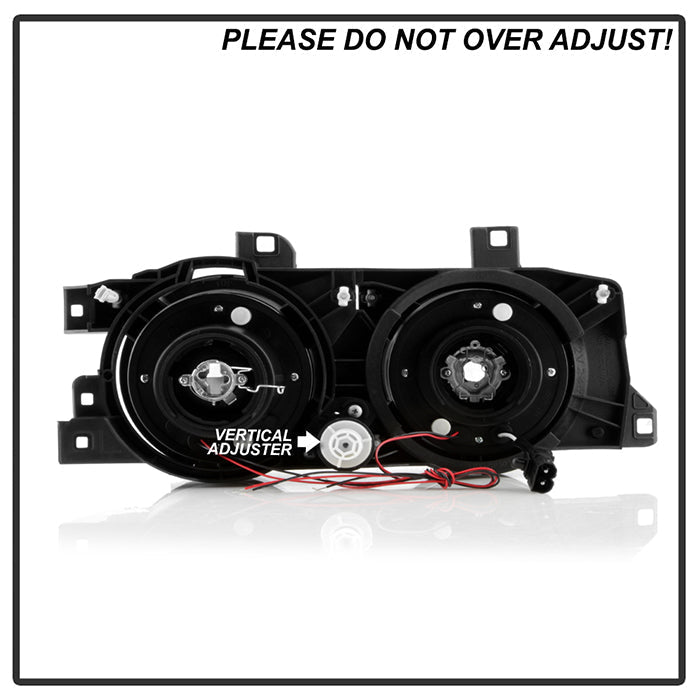 Spyder BMW E34 5-Series 89-94 Projector Headlights NO FIT 750 LED Halo Chrm PRO-YD-BMWE34-HL-C 5008732
