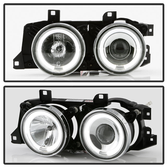 Spyder BMW E34 5-Series 89-94 Projector Headlights NO FIT 750 LED Halo Chrm PRO-YD-BMWE34-HL-C 5008732