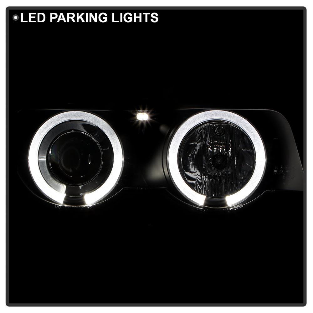 Spyder BMW E38 7-Series 99-01 Projector Headlights 1PC Xenon- LED Halo Blk PRO-YD-BMWE3899-HID-HL-BK 5008862