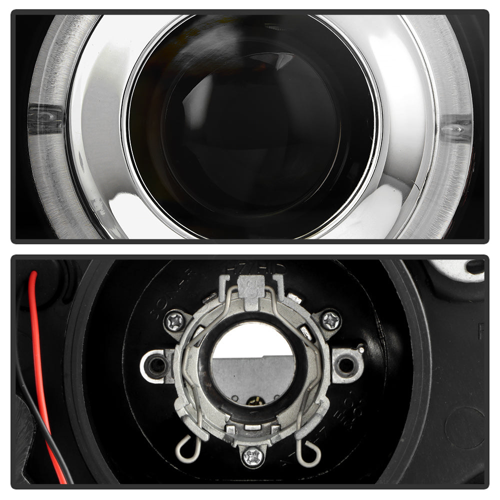 Spyder BMW E38 7-Series 99-01 Projector Headlights 1PC Xenon- LED Halo Blk PRO-YD-BMWE3899-HID-HL-BK 5008862