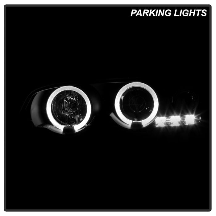 Spyder BMW E46 3-Series 00-03 2DR 1PC Projector Headlights LED Halo LED Blk PRO-YD-BMWE46-2D-HL-BK 5008923