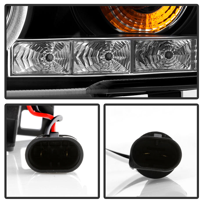 Spyder BMW E46 3-Series 00-03 2DR 1PC Projector Headlights LED Halo LED Blk PRO-YD-BMWE46-2D-HL-BK 5008923