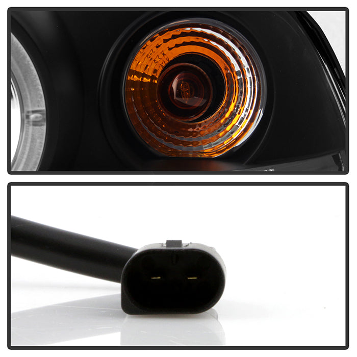 Spyder BMW E46 3-Series 00-03 2DR 1PC Projector Headlights LED Halo LED Blk PRO-YD-BMWE46-2D-HL-BK 5008923