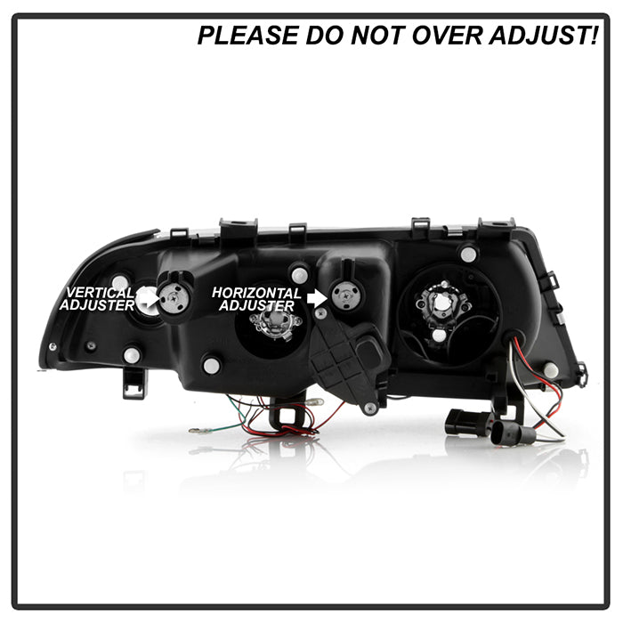 Spyder BMW E46 3-Series 00-03 2DR 1PC Projector Headlights LED Halo LED Blk PRO-YD-BMWE46-2D-HL-BK 5008923