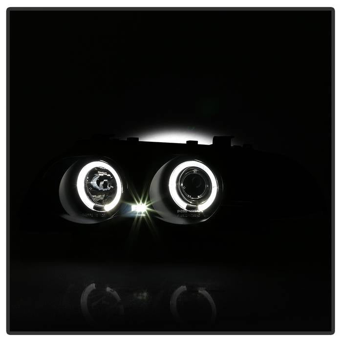 Spyder 99-01 BMW E46 3 Series 4DR Projector Headlights 1PC LED Halo (PRO-YD-BMWE46-4D-HL-AM-BSM) 5084804