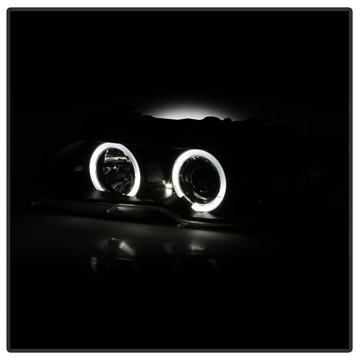 Spyder BMW E46 3-Series 04-06 2 DR Projector Halogen Model- LED Halo Blk PRO-YD-BMWE4604-2DR-HL-BK 5077141
