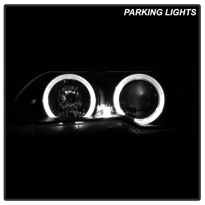 Spyder BMW E46 3-Series 04-06 2 DR Projector Halogen Model- LED Halo Blk PRO-YD-BMWE4604-2DR-HL-BK 5077141