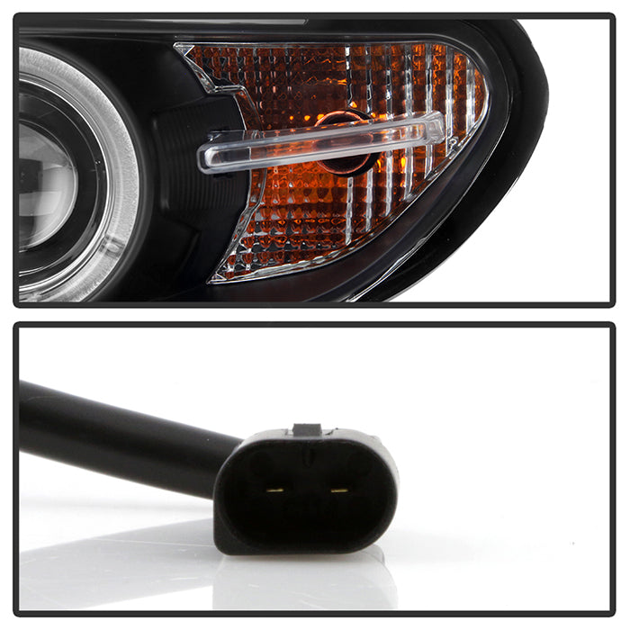Spyder BMW E46 3-Series 04-06 2 DR Projector Halogen Model- LED Halo Blk PRO-YD-BMWE4604-2DR-HL-BK 5077141
