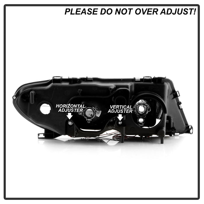 Spyder BMW E46 3-Series 04-06 2 DR Projector Halogen Model- LED Halo Blk PRO-YD-BMWE4604-2DR-HL-BK 5077141