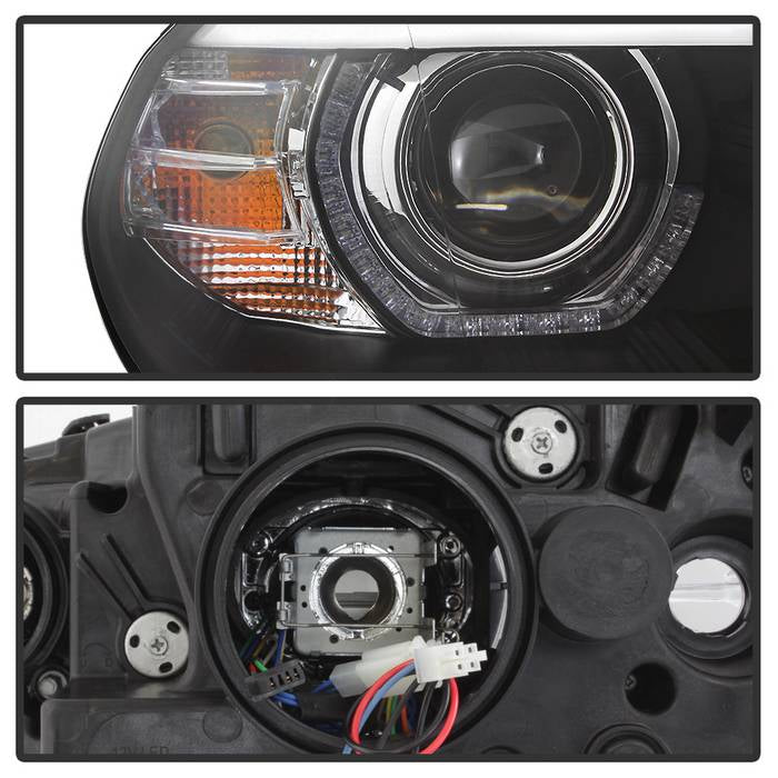 Spyder 07-10 BMW X5 E70 (HID Models Only) Projector Headlights - Black PRO-YD-BMWE7007-AFSHID-BK 5085481