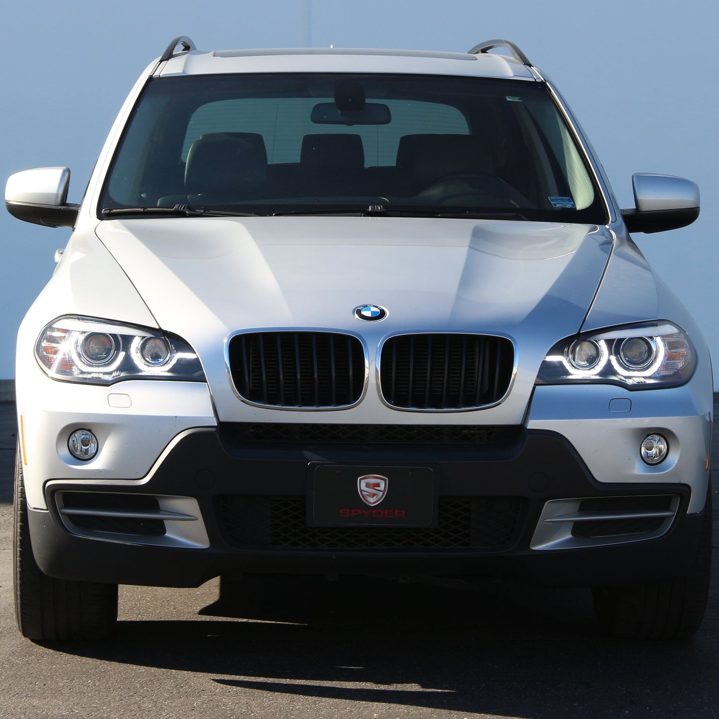 Spyder 07-10 BMW X5 E70 (HID Models Only) Projector Headlights - Black PRO-YD-BMWE7007-AFSHID-BK 5085481