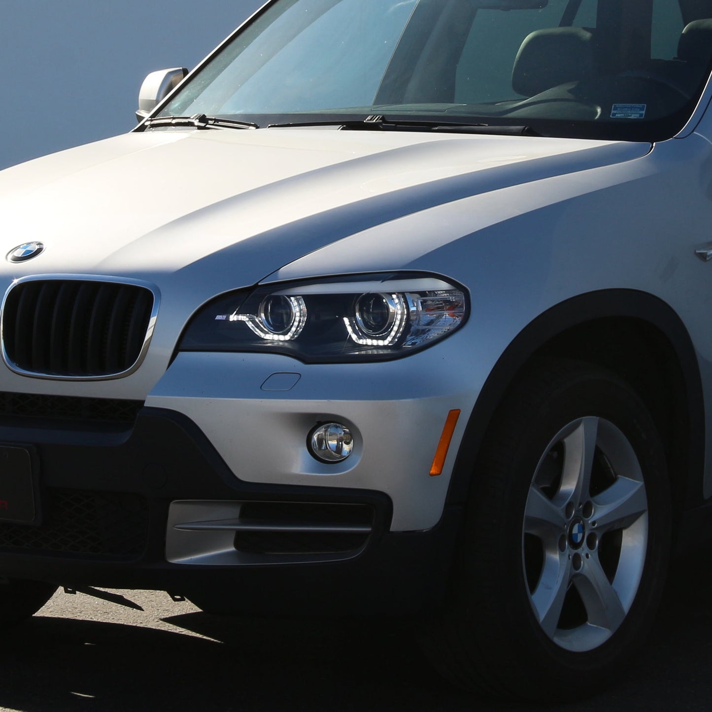 Spyder 07-10 BMW X5 E70 (HID Models Only) Projector Headlights - Black PRO-YD-BMWE7007-AFSHID-BK 5085481