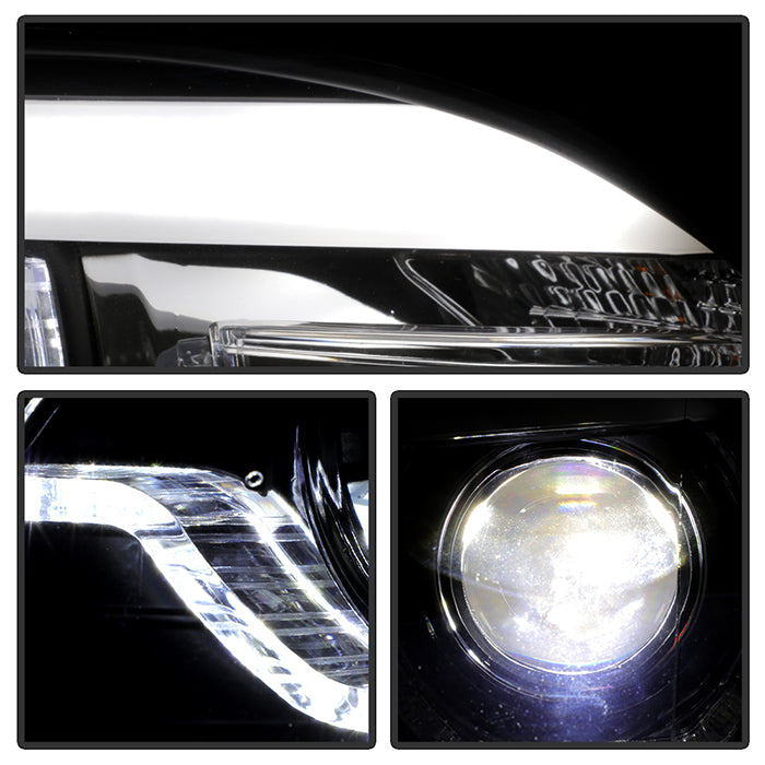 Spyder BMW X5 E70 07-10 Xenon/HID AFS High-Power LED Headlights - Black PRO-YD-BMWE7007AFSHIDAP-BK 5088239