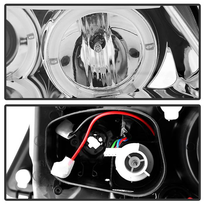 Spyder BMW E90 3-Series 06-08 Projector LED Halo Amber Reflctr Rplc Bulb Chrm PRO-YD-BMWE9005-AM-C 5009012