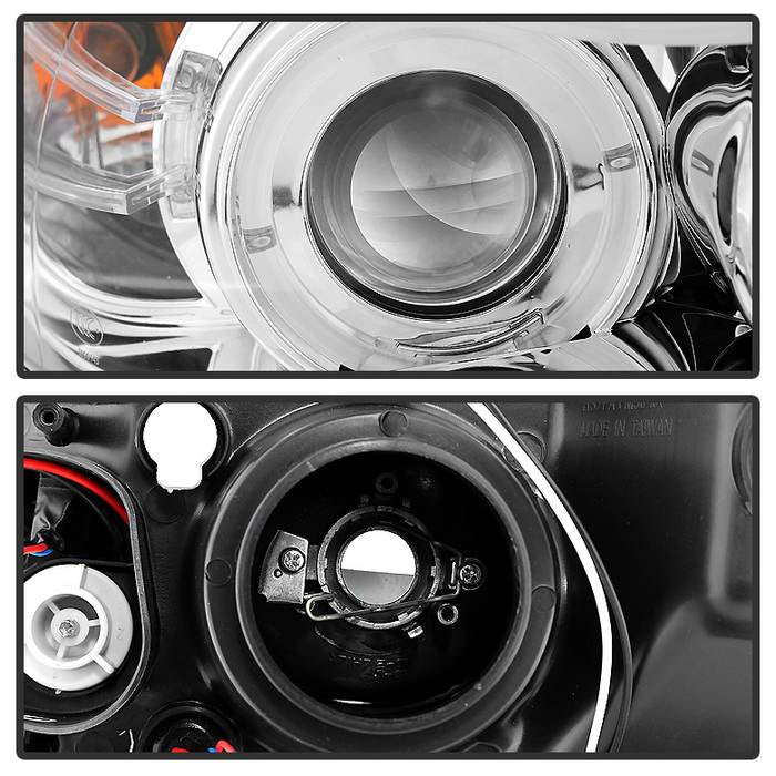 Spyder BMW E90 3-Series 06-08 Projector LED Halo Amber Reflctr Rplc Bulb Chrm PRO-YD-BMWE9005-AM-C 5009012