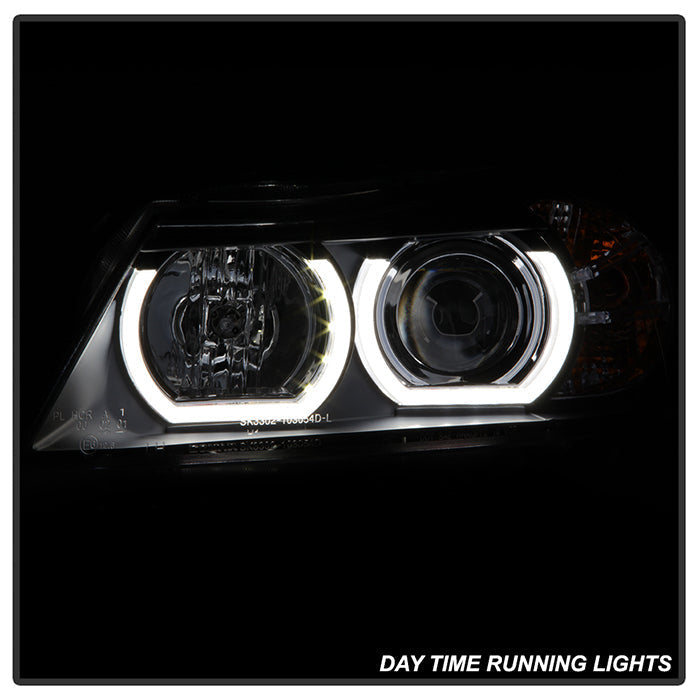 Spyder BMW E90 3-Series 06-08 4DR Headlights - AFS HID Only - Black PRO-YD-BMWE9005V2-AFSHID-BK 5083838