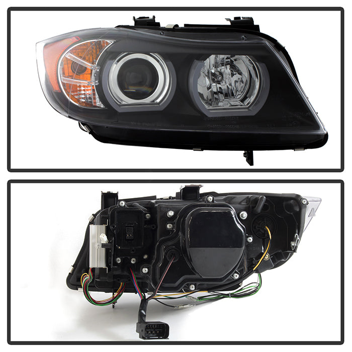 Spyder BMW E90 3-Series 06-08 4DR Headlights - AFS HID Only - Black PRO-YD-BMWE9005V2-AFSHID-BK 5083838