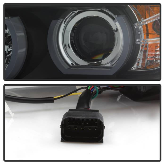Spyder BMW E90 3-Series 06-08 4DR V2 Headlights - HID Only - Black PRO-YD-BMWE9005V2-HID-DRL-BK 5083852
