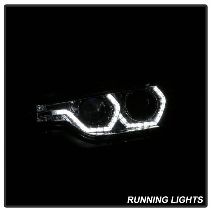 Spyder 12-14 BMW F30 3 Series 4DR Projector Headlights - LED DRL - Chrome (PRO-YD-BMWF3012-DRL-C) 5084354