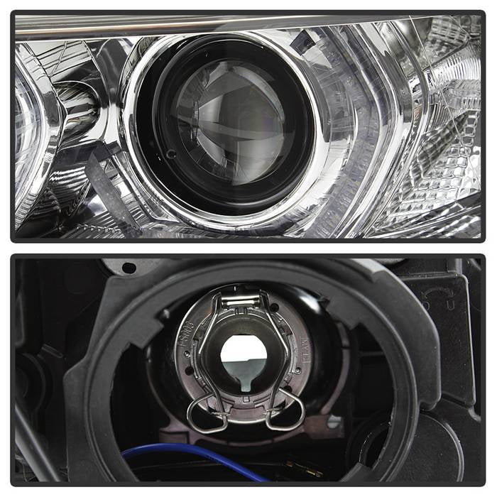 Spyder 12-14 BMW F30 3 Series 4DR Projector Headlights - LED DRL - Chrome (PRO-YD-BMWF3012-DRL-C) 5084354