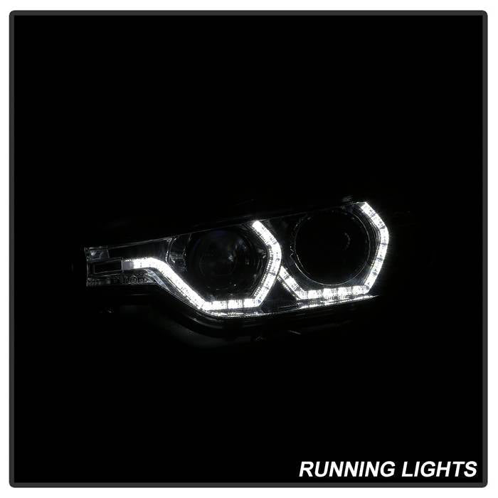 Spyder 12-14 BMW F30 3 Series 4DR Projector Headlights - LED DRL - Smoke (PRO-YD-BMWF3012-DRL-SM) 5084361