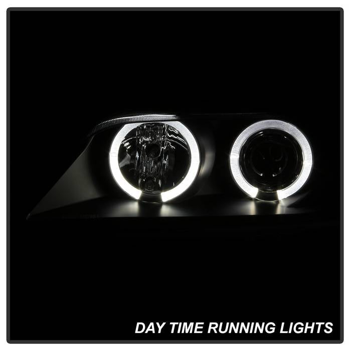 Spyder BMW Z3 96-02 Projector Headlights LED Halo Black High H1 Low H1 PRO-YD-BMWZ396-HL-BK 5009081