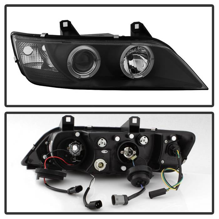 Spyder BMW Z3 96-02 Projector Headlights LED Halo Black High H1 Low H1 PRO-YD-BMWZ396-HL-BK 5009081