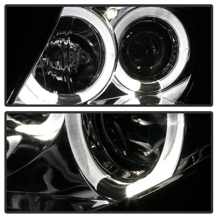 Spyder BMW Z4 03-08 Projector Headlights Halogen Model Only - LED Halo Chrome PRO-YD-BMWZ403-HL-C 5029089