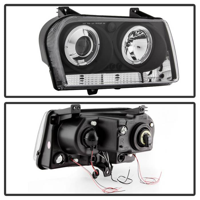Spyder Chrysler 300 05-08 Projector Headlights LED Halo LED Blk (Not Included) PRO-YD-C305-HL-BK 5009180