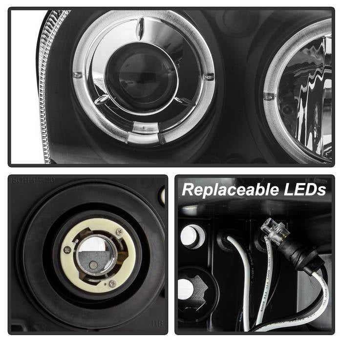 Spyder Chrysler 300 05-08 Projector Headlights LED Halo LED Blk (Not Included) PRO-YD-C305-HL-BK 5009180