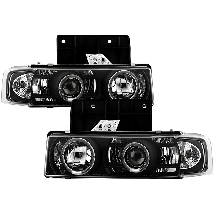 Spyder Chevy Astro 95-05/GMC Safari 95-05 Projector Headlights LED Halo Black PRO-YD-CA95-HL-BK 5009210