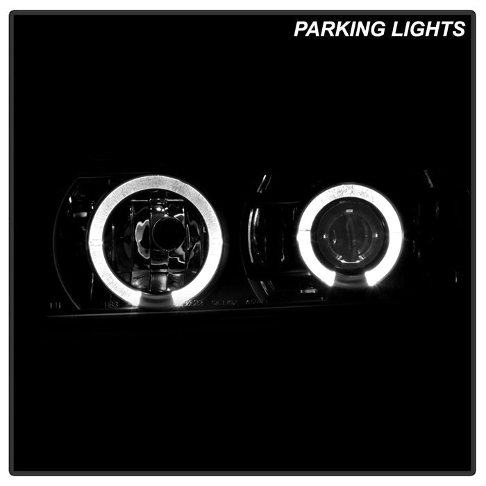 Spyder Chevy Astro 95-05/GMC Safari 95-05 Projector Headlights LED Halo Black PRO-YD-CA95-HL-BK 5009210