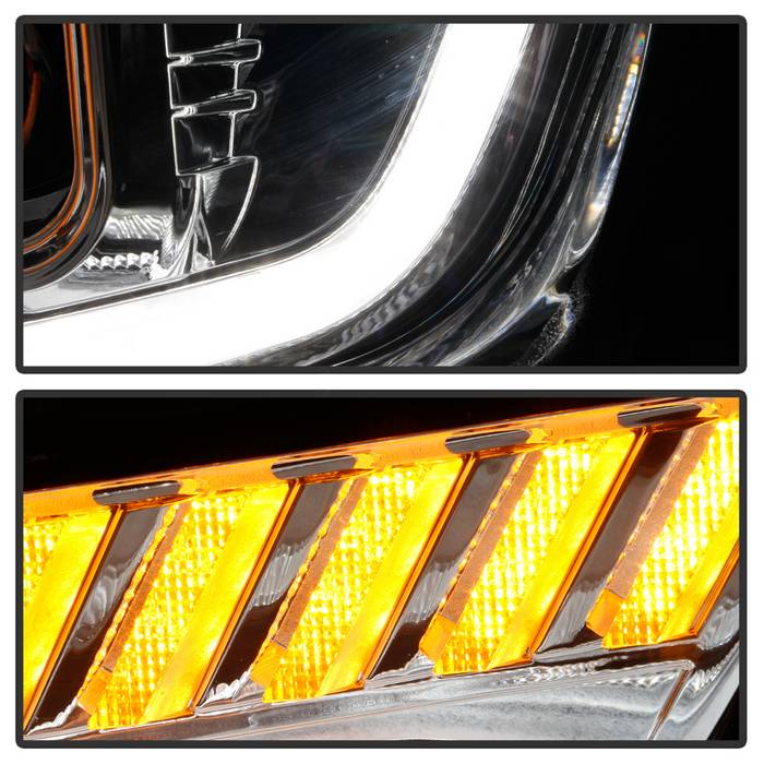 Spyder Chevy Camaro 16-18 Halogen Model Projector Headlights Chrome PRO-YD-CCAM16HALSI-SEQ-C 5087348