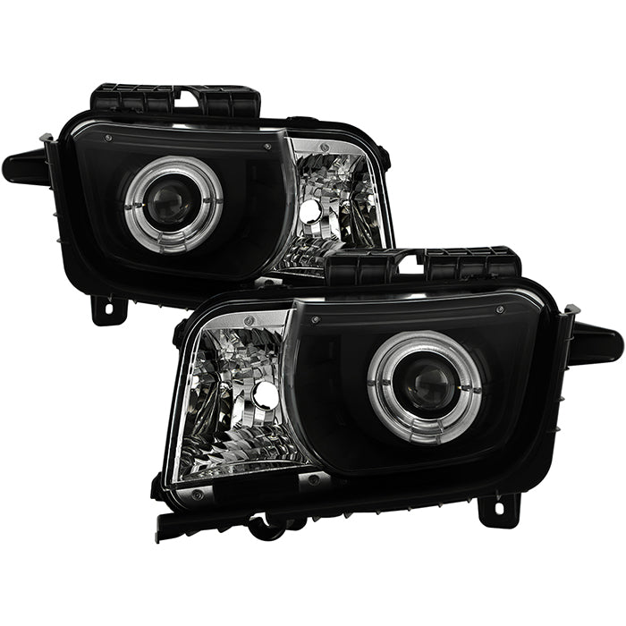 Spyder Chevy Camaro 10-13 Projector Headlights Dual Halo LED Halo Blk High/ PRO-YD-CCAM2010-HL-BK 5034236