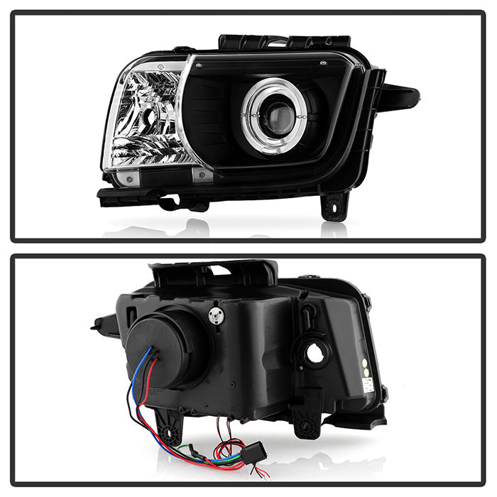 Spyder Chevy Camaro 10-13 Projector Headlights Dual Halo LED Halo Blk High/ PRO-YD-CCAM2010-HL-BK 5034236