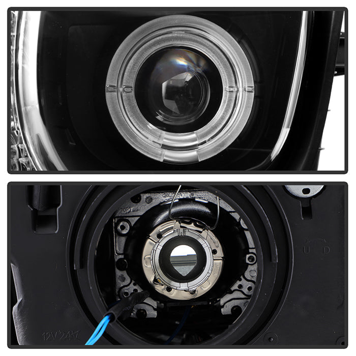 Spyder Chevy Camaro 10-13 Projector Headlights Dual Halo LED Halo Blk High/ PRO-YD-CCAM2010-HL-BK 5034236