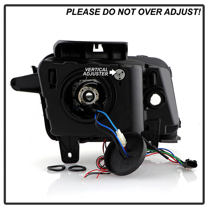 Spyder Chevy Camaro 10-13 Projector Headlights Dual Halo LED Halo Blk High/ PRO-YD-CCAM2010-HL-BK 5034236